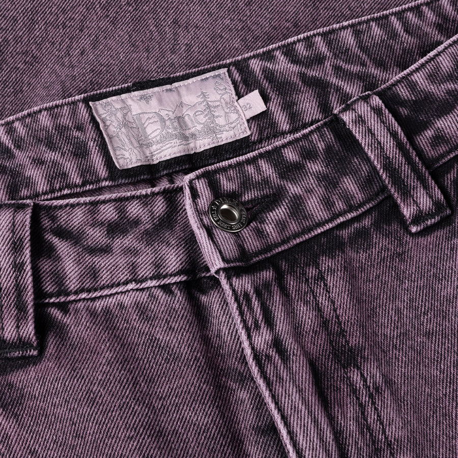 Classic Relaxed Denim Pants - Overdyed Plum