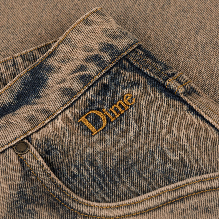 Baggy Denim Pants - Overdyed Brown