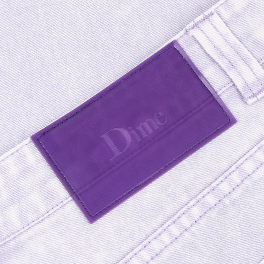 Baggy Denim Pants - Stone Lilac