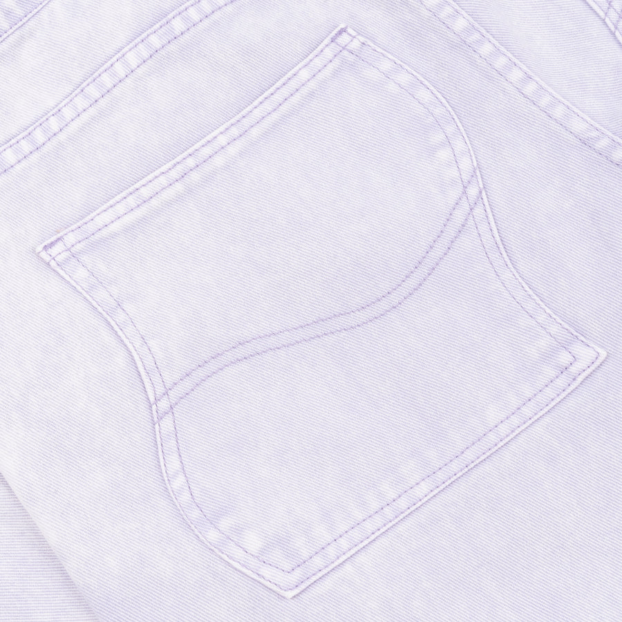 Baggy Denim Pants - Stone Lilac