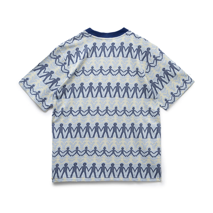 Family Jacquard S/L Tee - Navy