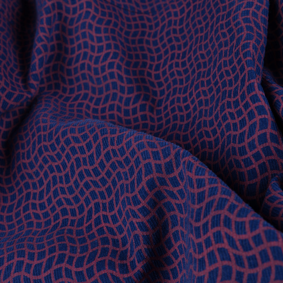 Printed Cord Jacket - Violet