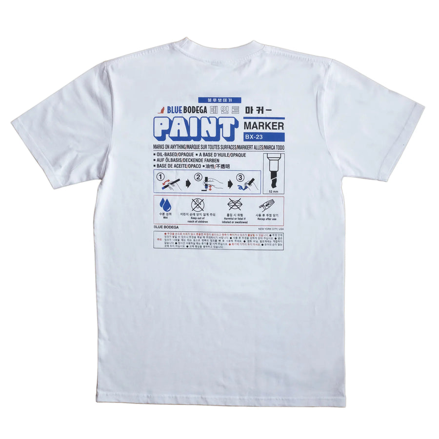 Paint tee - White