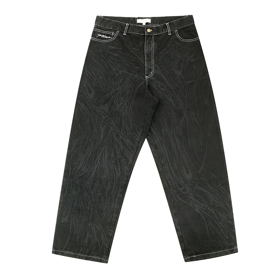 Ripper Jeans - Contrast Black