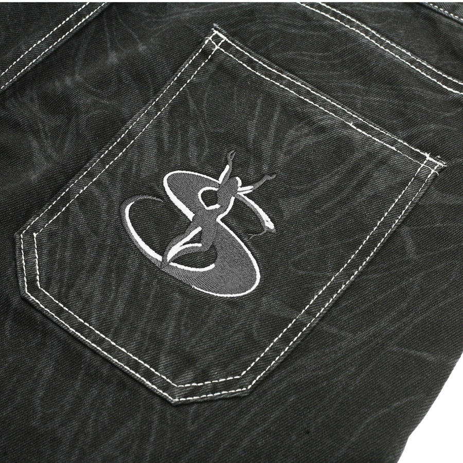 Ripper Jeans - Contrast Black