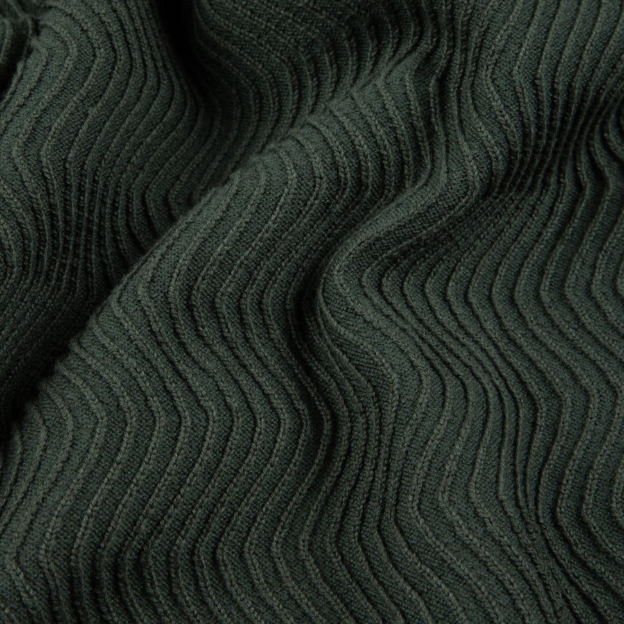 Wave Cable Knit - Forest