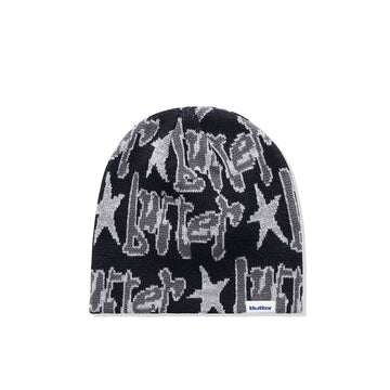 Star Skull Beanie - Black