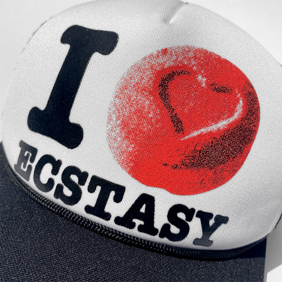 I <3 Ecstasy Trucker Hat - Black/White