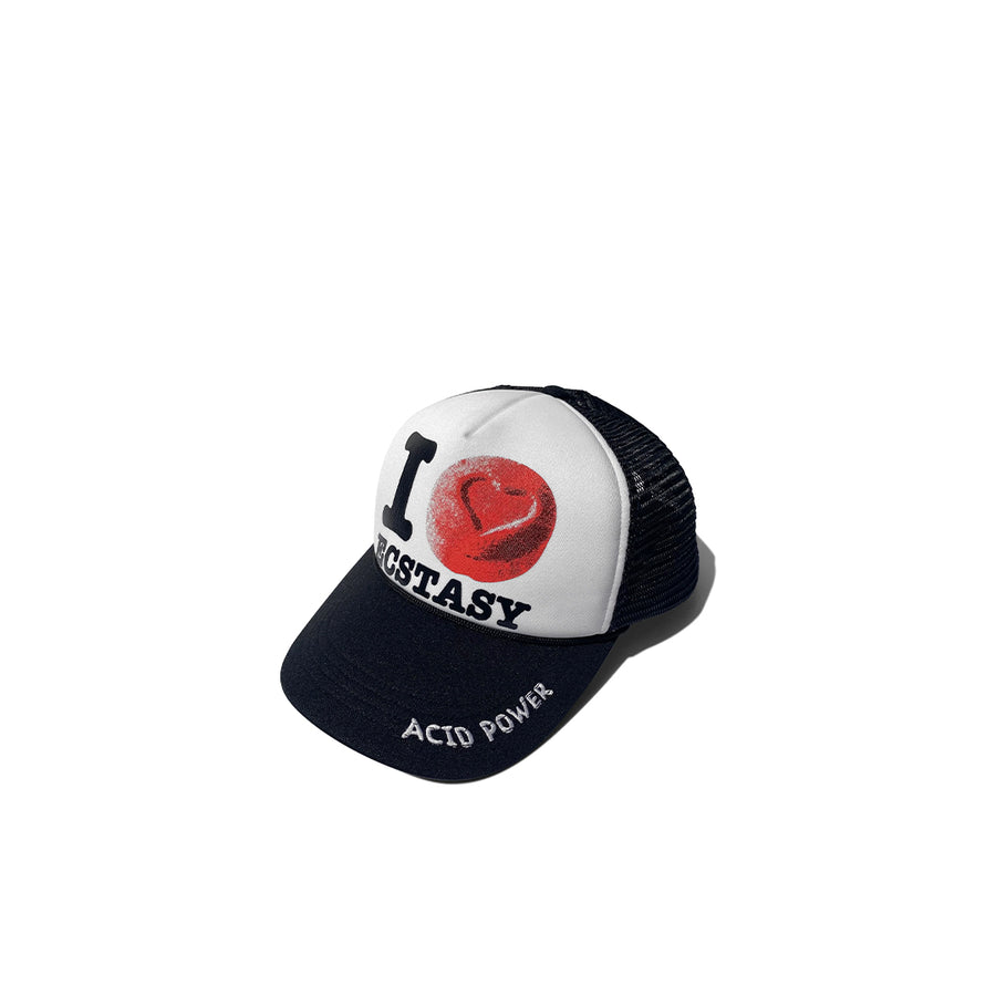 I <3 Ecstasy Trucker Hat - Black/White