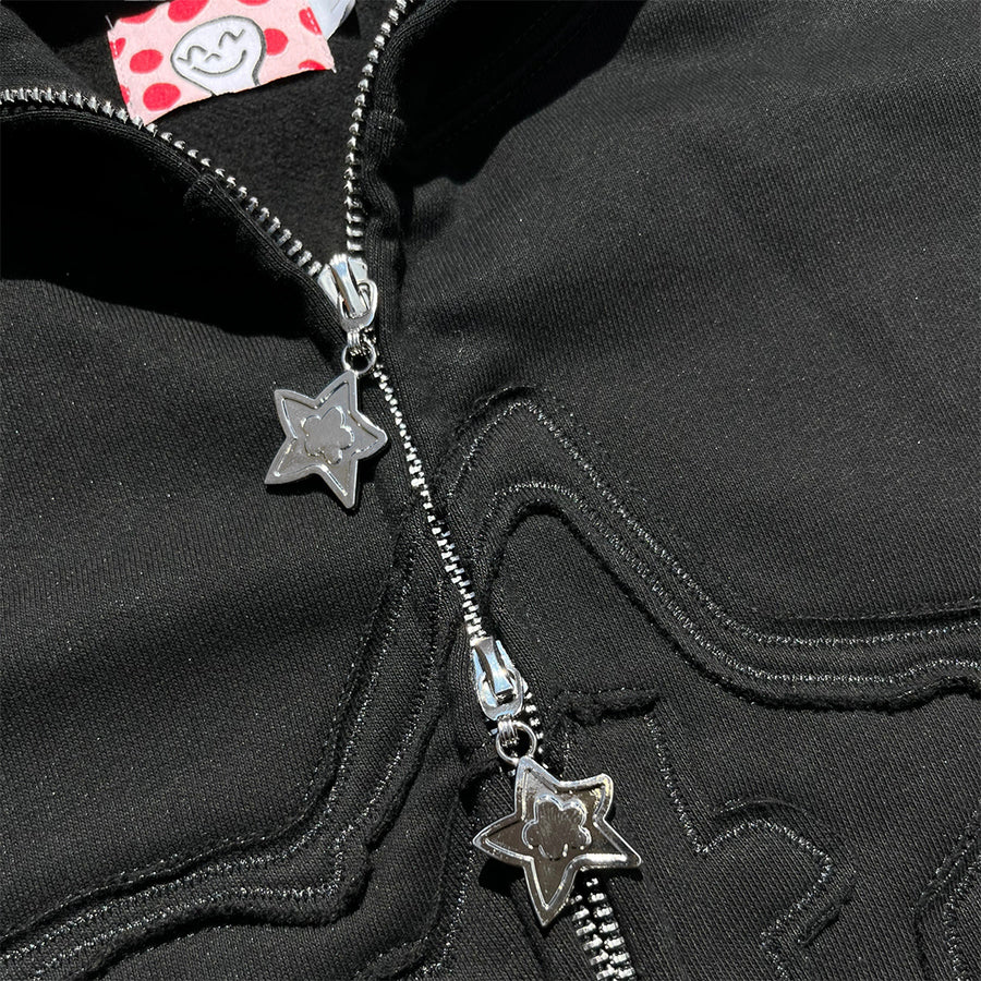 Star Full Zip - Black