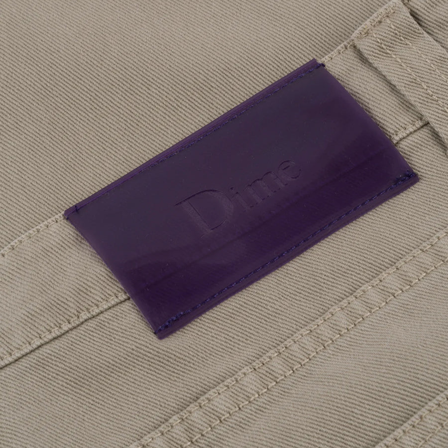 Dime Baggy Denim Pants - Khaki