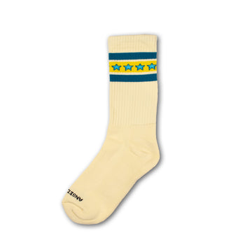 Stripe Star Socks - Blue