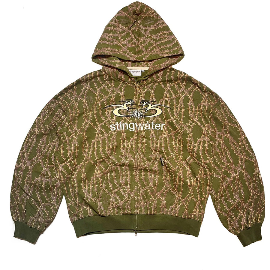 Stingwater Thorn Zip Up Hoodie - Green