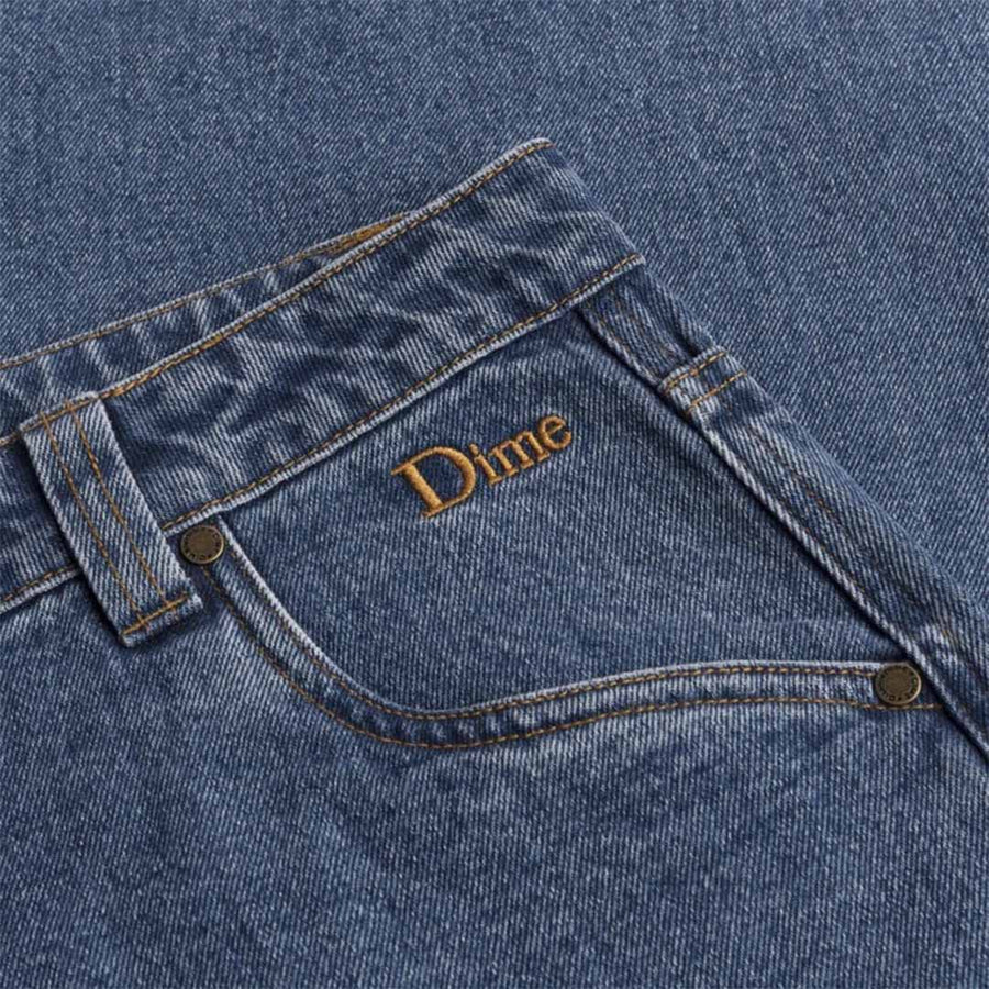 Classic Baggy Denim Pants - Indigo washed