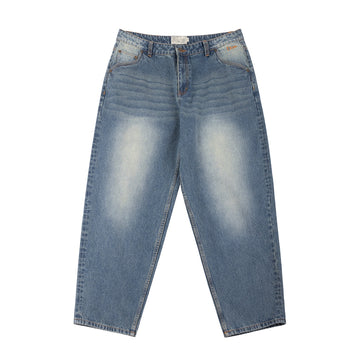 Classic Baggy Denim Pants - Sandblasted Indigo
