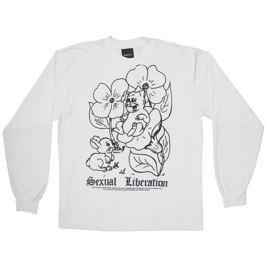 Pure Energy L/S Tee - White