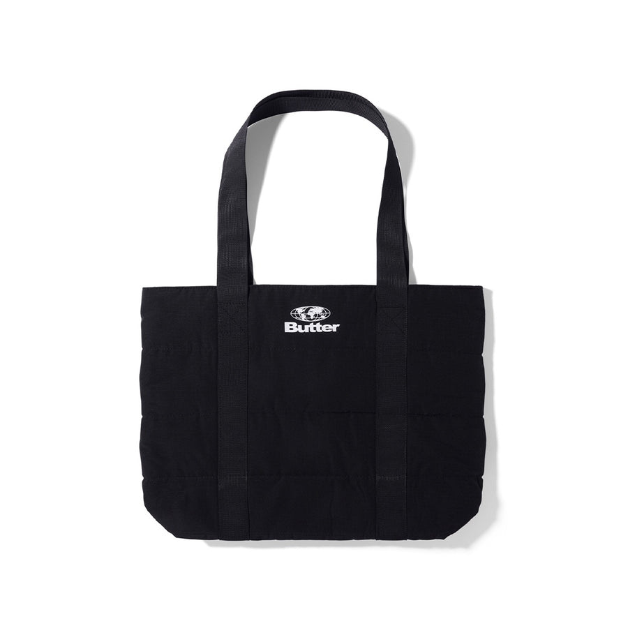 Ripstop Puffer Tote Bag - Black