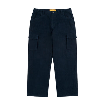 Relaxed Cargo Cord Pants - Navy
