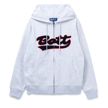 Script Logo Zip Hoodie - Ash