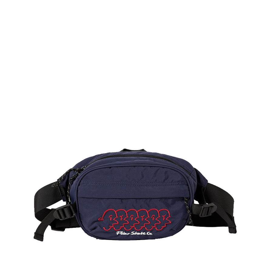 Face Nylon Hip Bag - Navy