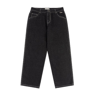 Classic Relaxed Denim Pants - Black Washed