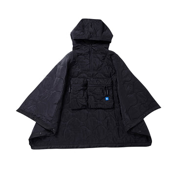 PX Quilted Poncho - Black