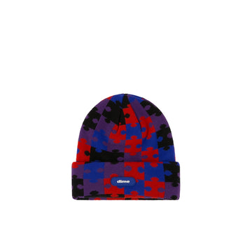 Puzzle Fold Beanie - Purple