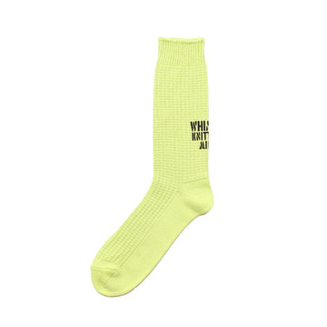 Waffle Socks - Safety Green