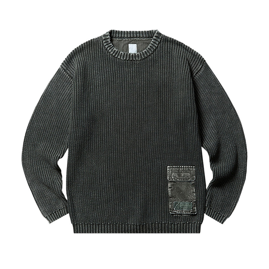 Garment Dyed Cotton Knit - Green