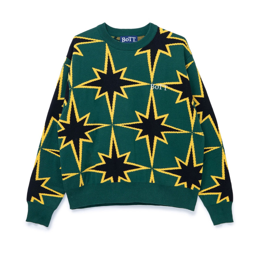 Sparkle Cotton Sweater - Green