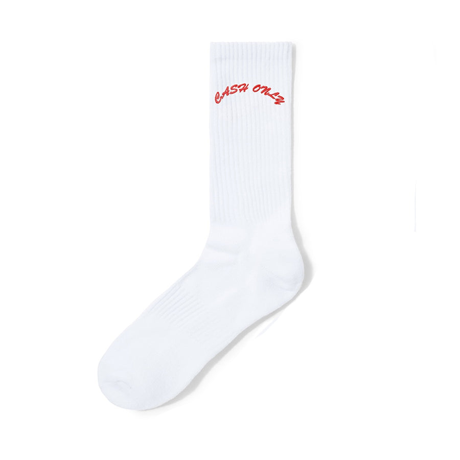 Logo Crew Socks - White