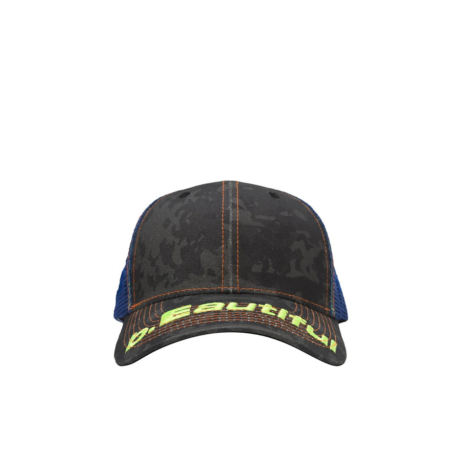 Soto Trucker Hat - Black Camo / Blue