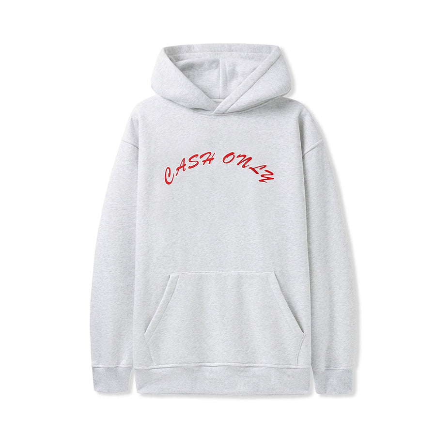 Felt Applique Logo Pullover Hood - Ash