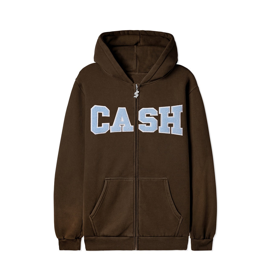 Campus Zip-Thru Hood - Brown