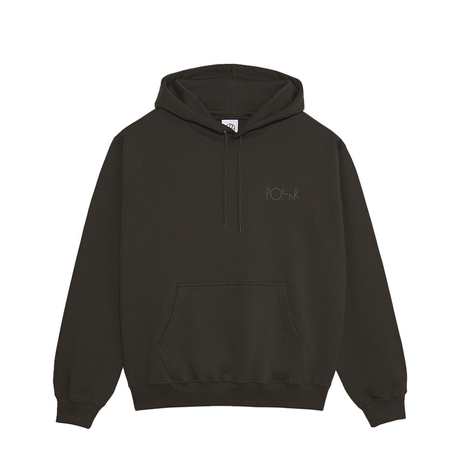 Dave Hoodie  Stroke Logo - Dirty Black