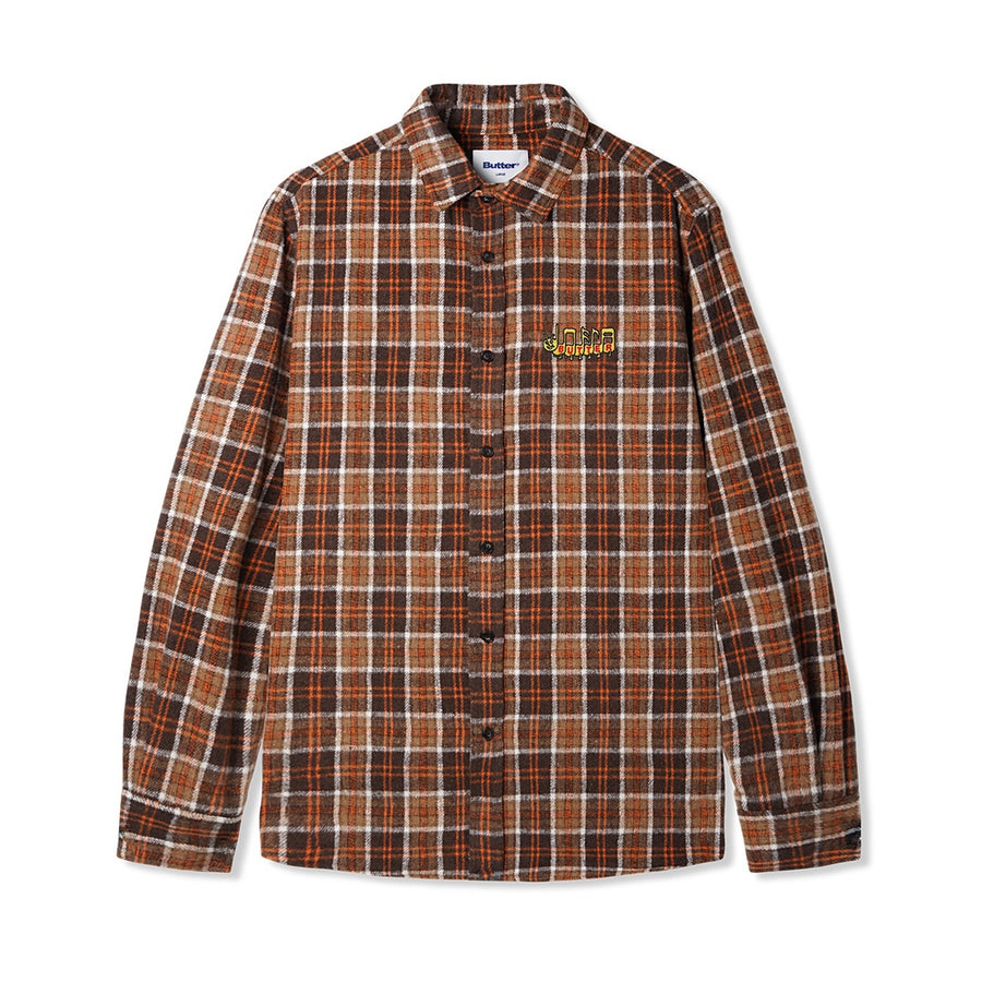 Caterpillar Flannel Shirt - Brown / Orange