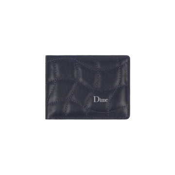Quilted Bifold Wallet - Dark Blue