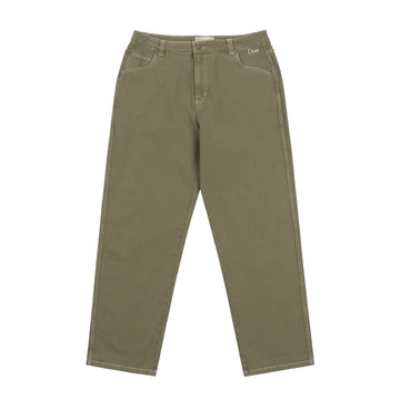 Classic Relaxed Denim Pants - Green Washed