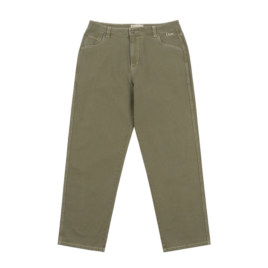 Classic Relaxed Denim Pants - Green Washed
