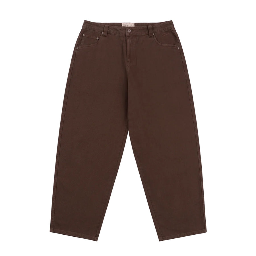 Classic Baggy Denim Pants -Brown