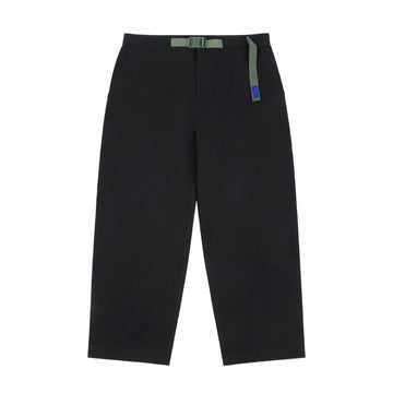 Belted Twill Pants - Dark Charcoal