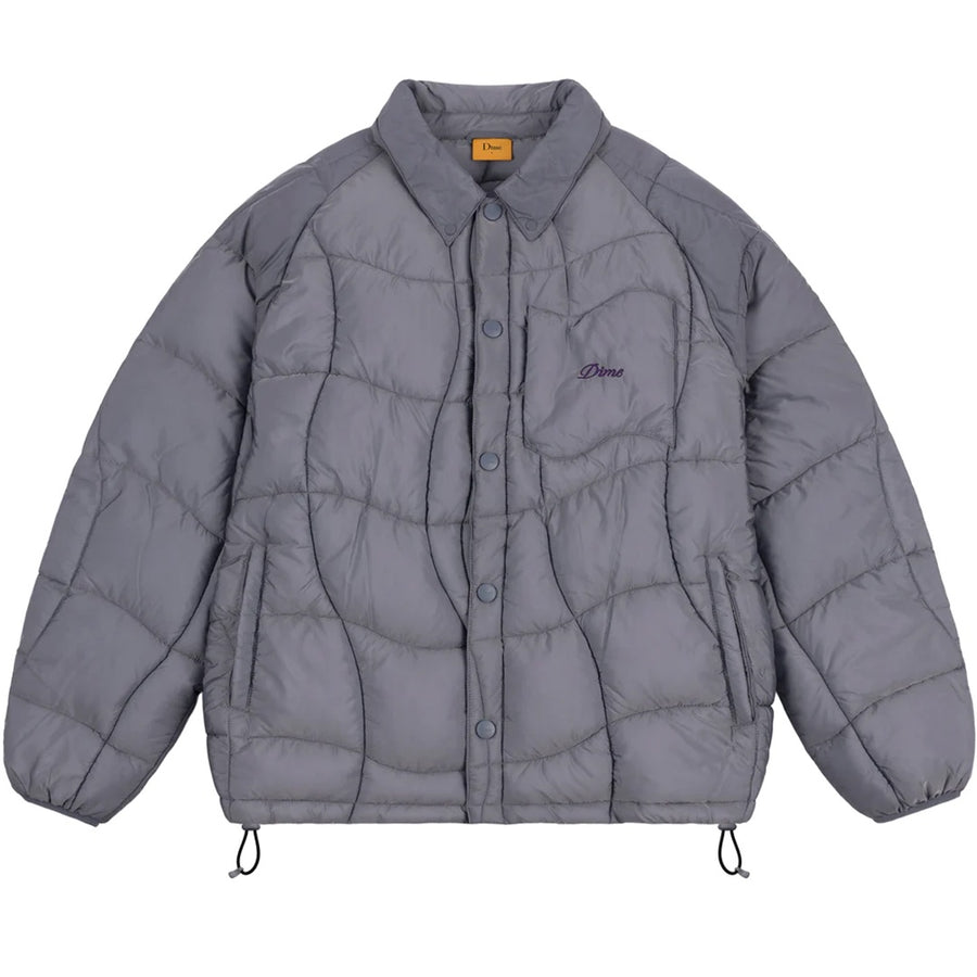 Midweight Wave Puffer Jacket - Silver Gray