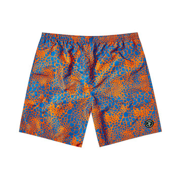 Raffle Camo Swim Shorts - Orange