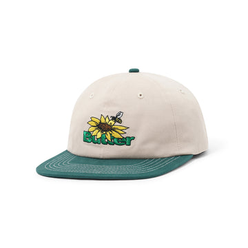 Sunflower 6 Panel Cap - Natural/Forest Green