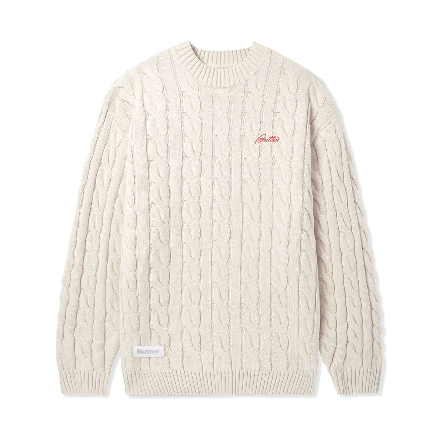 Cable Knit Sweater - Bone