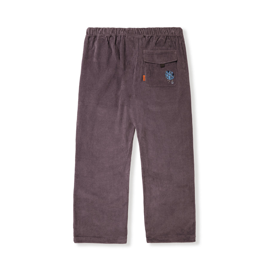 Chains Corduroy Pants - Washed Grape