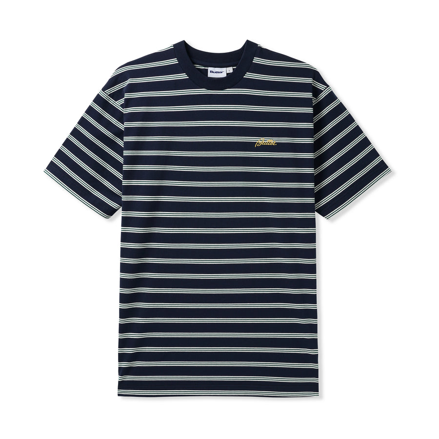 Chase Striped Tee - Black