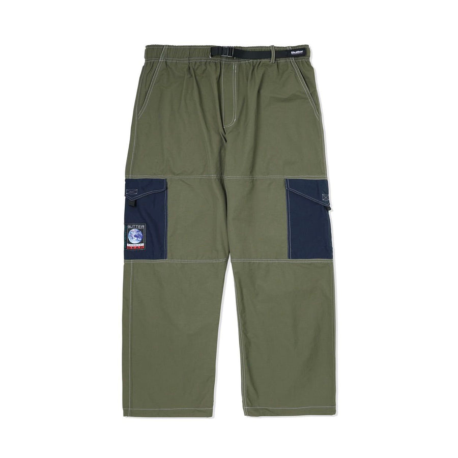Contrast Cargo Pants - Army