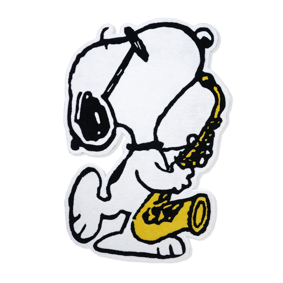 Peanuts Jazz Floor Rug - White