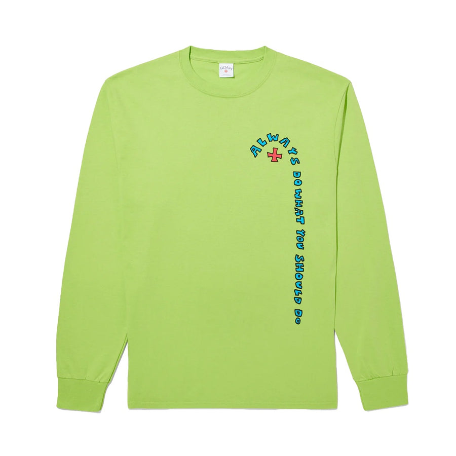 Noah x ADWYSD Logo Long Sleeve Tee - Lime